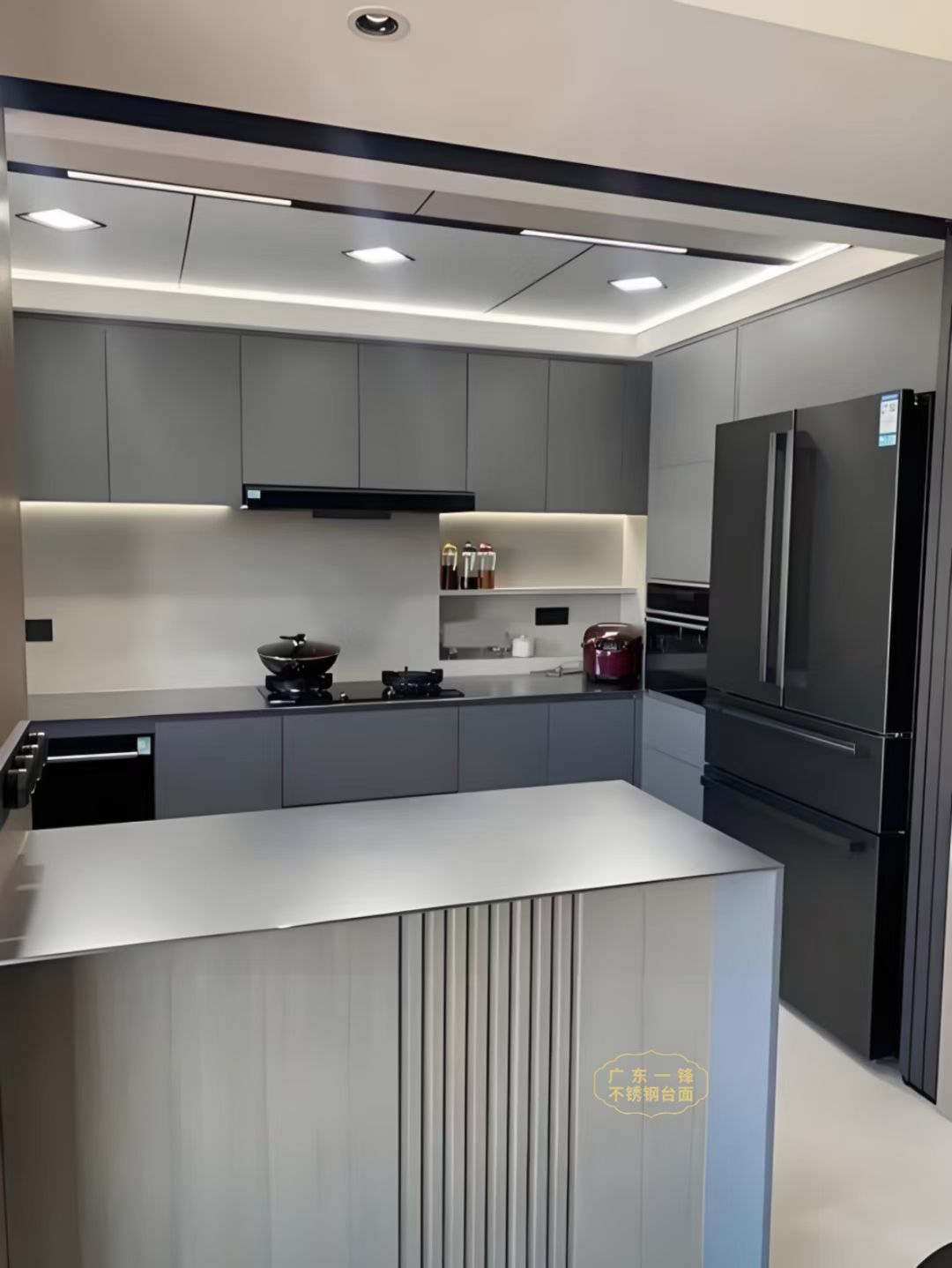 304不锈钢实心台面