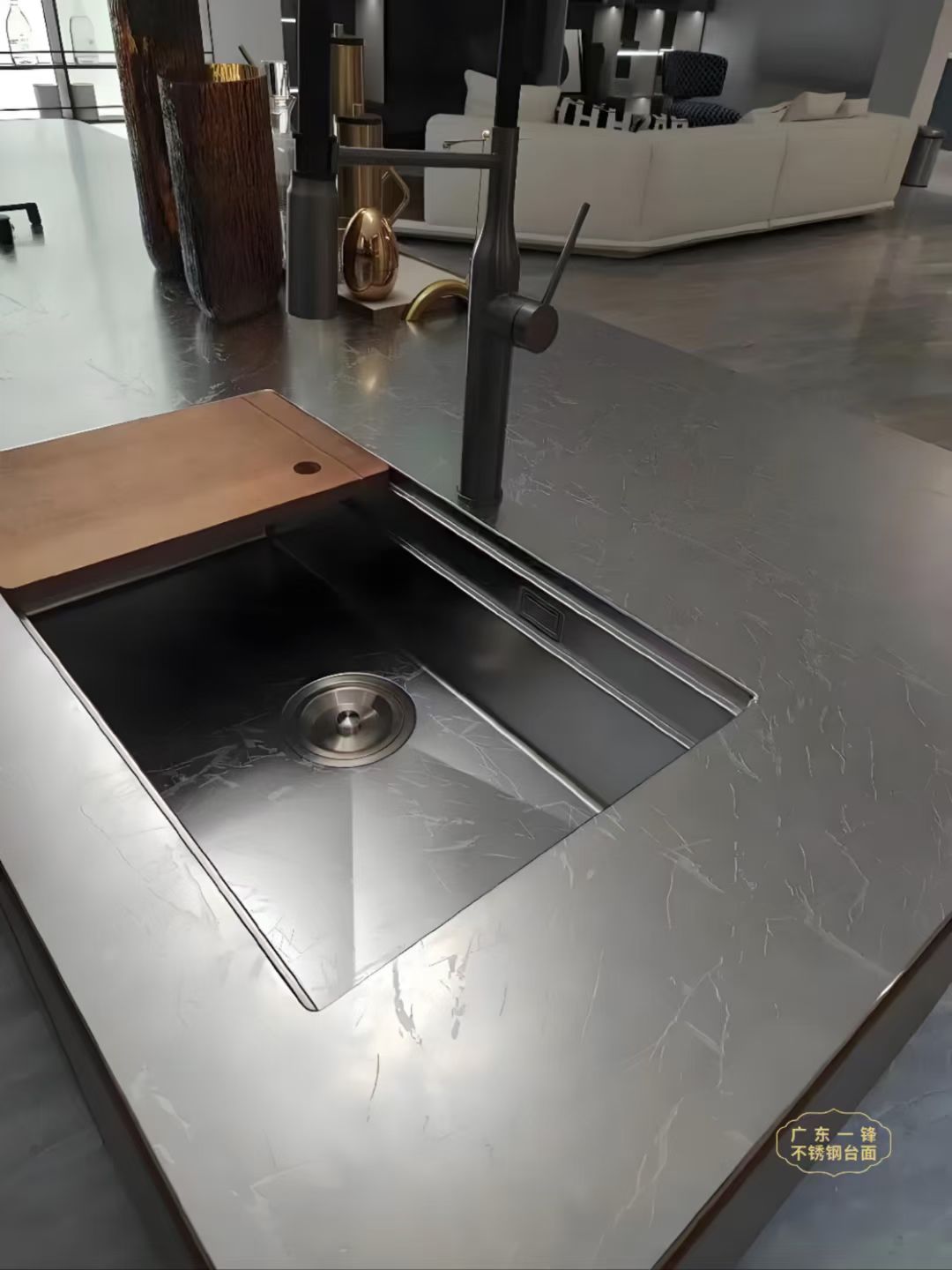 304不锈钢实心台面